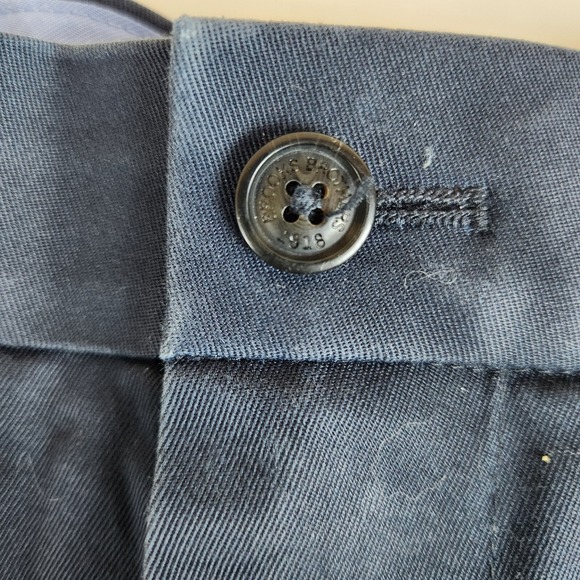 Brooks Brothers Blue Lightweight Advantage Chino Clark Pants Mens 36x30 - Picture 13 of 15